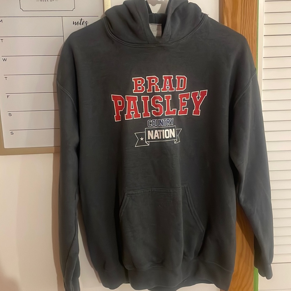 I am selling this brad Paisley sweatshirt that I got from a rodeo.